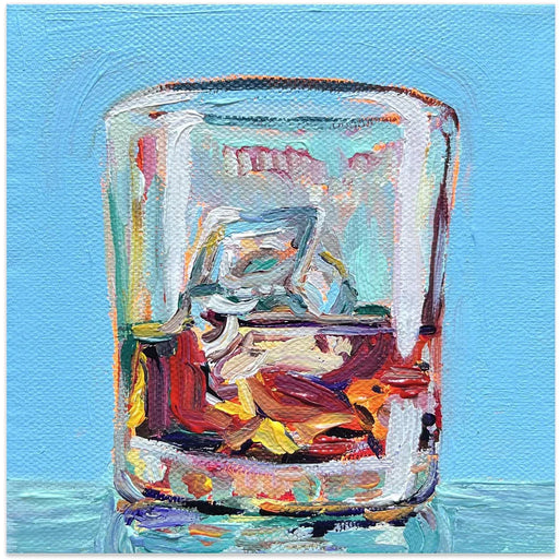 Scotch by Key and Sea Creative Square Canvas Print Art for Modern Home Decor. Decorate your office or living room with canvas artwork