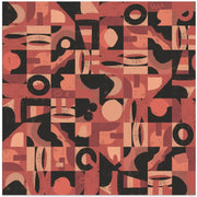 Mid Century Grid Pattern Nine by Little Dean Square Canvas Print Art for Modern Home Decor. Decorate your office or living room with canvas artwork