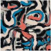 Ink and oil abstract by Little Dean Square Canvas Print Art for Modern Home Decor. Decorate your office or living room with canvas artwork