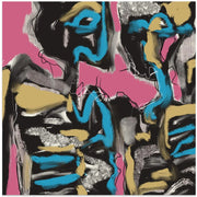 Ink and oil abstract 02 by Little Dean Square Canvas Print Art for Modern Home Decor. Decorate your office or living room with canvas artwork