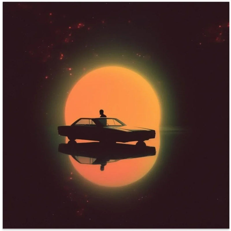 NightDrive by Samantha Hearn Square Canvas Print Art for Modern Home Decor. Decorate your office or living room with canvas artwork