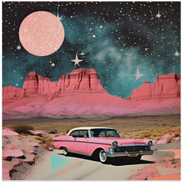 SpaceRide 4.0 by Samantha Hearn Square Canvas Print Art for Modern Home Decor. Decorate your office or living room with canvas artwork