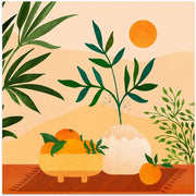 Boho Summer by Kristian Gallagher Square Canvas Print Art for Modern Home Decor. Decorate your office or living room with canvas artwork