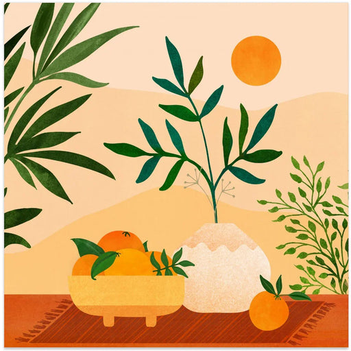 Boho Summer by Kristian Gallagher Square Canvas Print Art for Modern Home Decor. Decorate your office or living room with canvas artwork