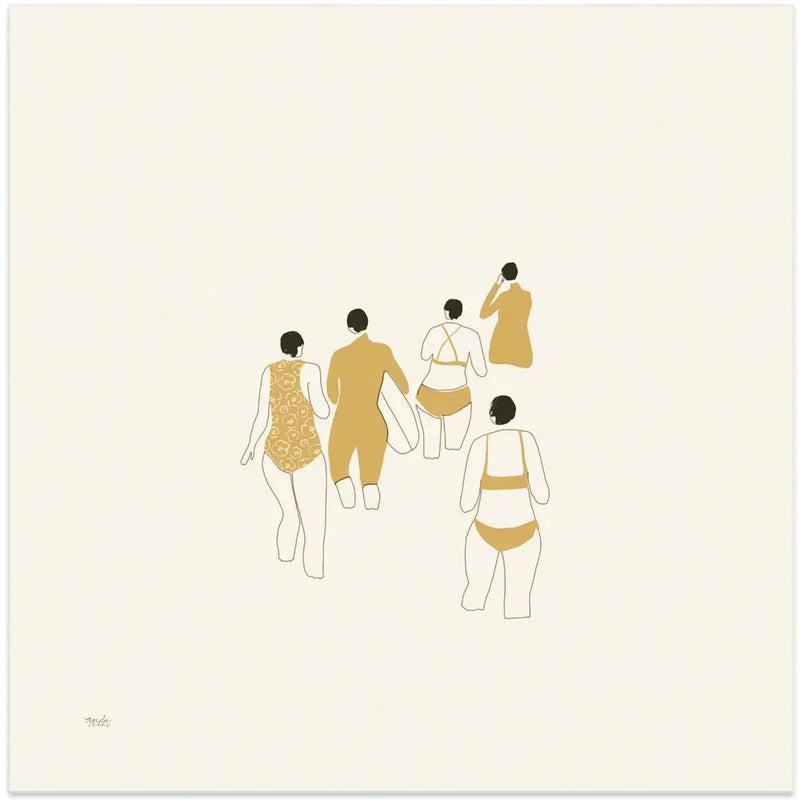 Sunset Gazing by Andi Bell Art Square Canvas Print Art for Modern Home Decor. Decorate your office or living room with canvas artwork