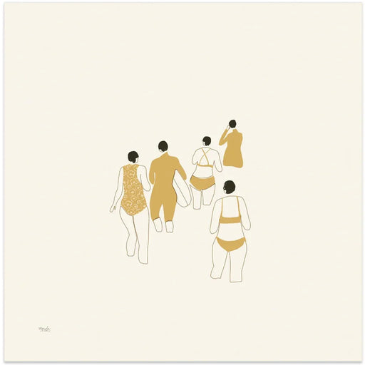 Sunset Gazing by Andi Bell Art Square Canvas Print Art for Modern Home Decor. Decorate your office or living room with canvas artwork