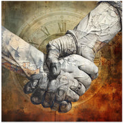 Hands 4 by Rafal Kulik Square Canvas Print Art for Modern Home Decor. Decorate your office or living room with canvas artwork