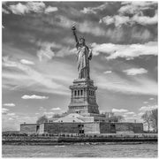 NYC Statue of Liberty by Melanie Viola Square Canvas Print Art for Modern Home Decor. Decorate your office or living room with canvas artwork