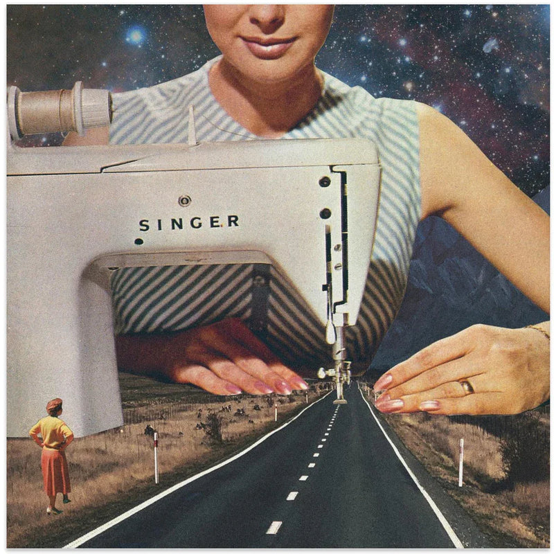 This Is How a Road Gets Made by Vertigo Artography Square Canvas Print Art for Modern Home Decor. Decorate your office or living room with canvas artwork