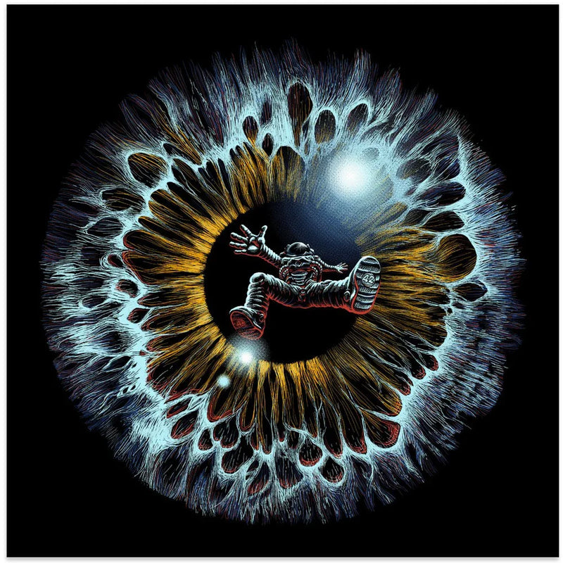 Lost In Your Eye Cosmic by Alirıza ÇAKIR Square Canvas Print Art for Modern Home Decor. Decorate your office or living room with canvas artwork