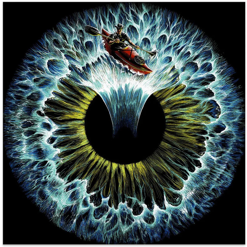 Lost In Your Eye Aquatic by Alirıza ÇAKIR Square Canvas Print Art for Modern Home Decor. Decorate your office or living room with canvas artwork