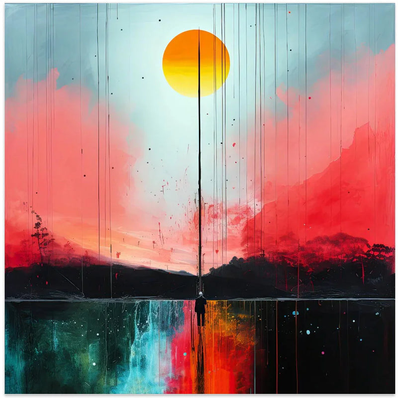 Second World 5 by Justyna Jaszke Square Canvas Print Art for Modern Home Decor. Decorate your office or living room with canvas artwork