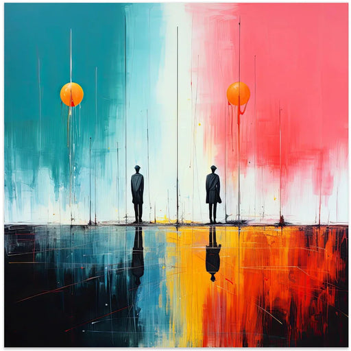 Second World 6 by Justyna Jaszke Square Canvas Print Art for Modern Home Decor. Decorate your office or living room with canvas artwork