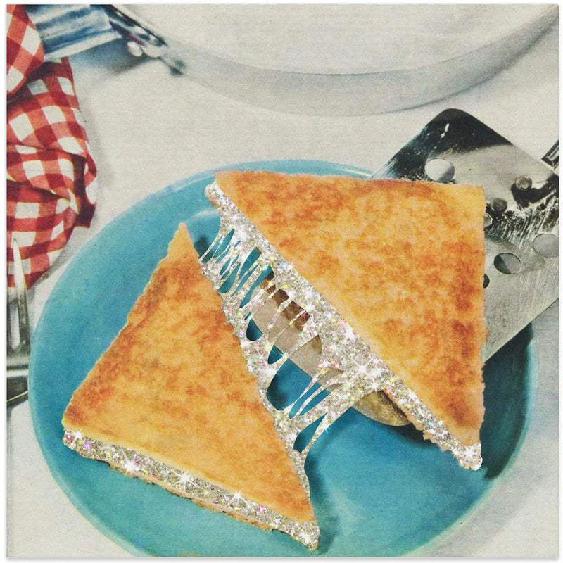 Glitter Sandwich by Vertigo Artography Square Canvas Print Art for Modern Home Decor. Decorate your office or living room with canvas artwork