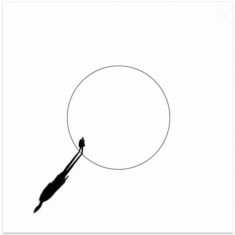 Walking the circle! Square Canvas Art  Huib Limberg 