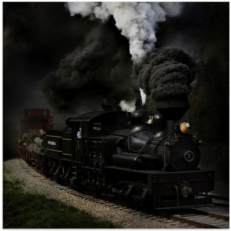 Blow That Whistle by Chuck Gordon Square Canvas Print Art for Modern Home Decor. Decorate your office or living room with canvas artwork