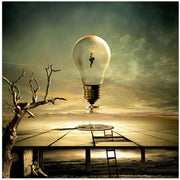 nightwalk by Franziskus Pfleghart Square Canvas Print Art for Modern Home Decor. Decorate your office or living room with canvas artwork