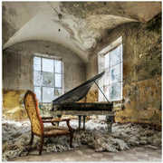 [in heaven] Piano by Mario Benz Square Canvas Print Art for Modern Home Decor. Decorate your office or living room with canvas artwork