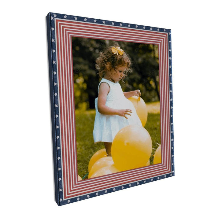 Red White and Blue Picture Frame Wall Hanging USA Framing - Modern Memory Design Picture frames - New Jersey Frame shop custom framing