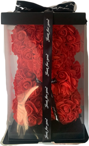 Rose bear box 12 inch gift for her