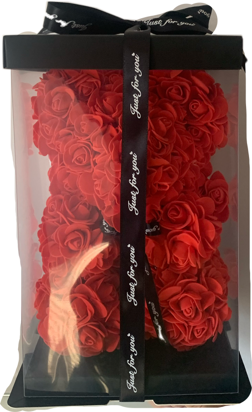 Rose bear box 12 inch gift for her