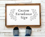 Rustic Farmhouse wood Signs custom typography for farmhouse wall art