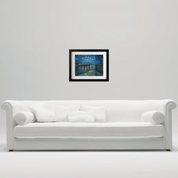 Starry Night over the Rhone by Vincent Van Gogh Classic Art