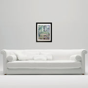 Claude Monet Water Lily Pond Japanese Bridge Classic Art Canvas Frame