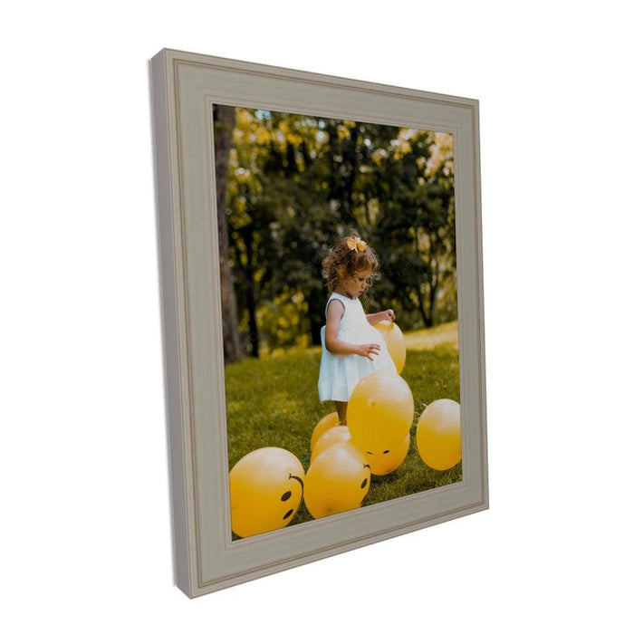Traditional Flat Silver Panel Picture Frame Wide - Modern Memory Design Picture frames - New Jersey Frame shop custom framing