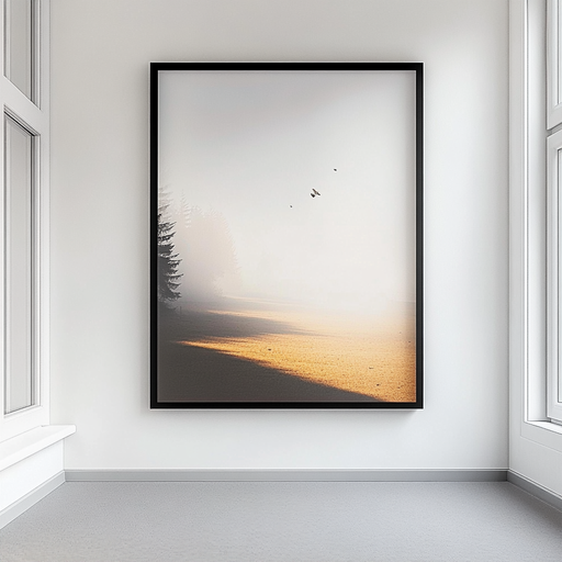 3 foot x 5 foot frame - Black Wood Poster Frame Painting Print Art