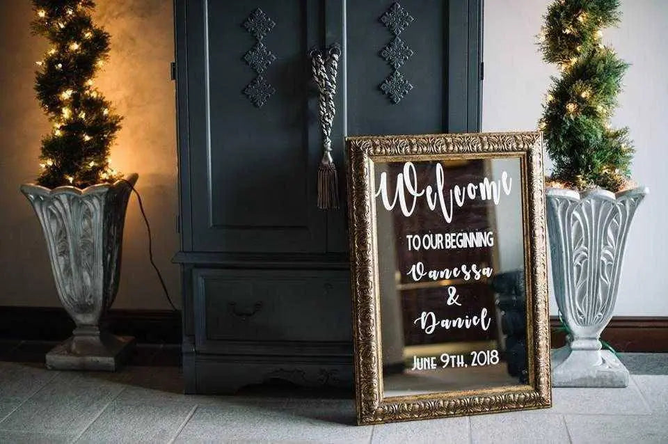 Wedding Welcome Mirror Sign Custom made