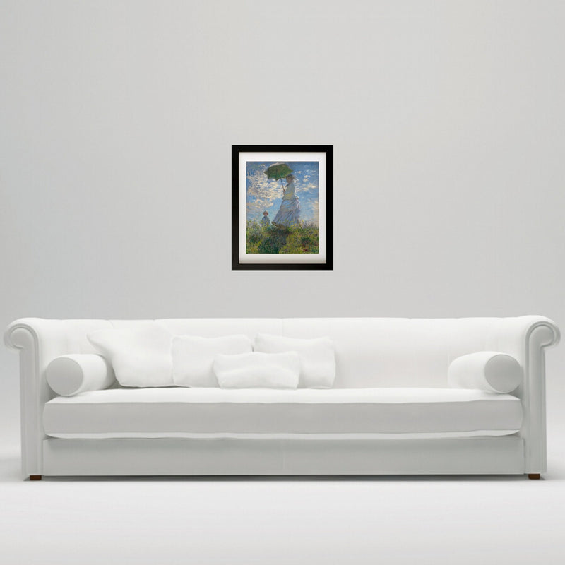 Woman with a Parasol by Claude Monet Classic Framed Art Canvas Prints
