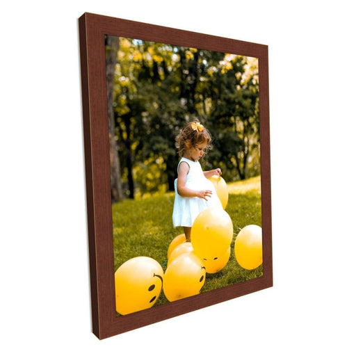 Wood Cherry Picture Frame Modern Flat Custom Framing - Modern Memory Design Picture frames - New Jersey Frame shop custom framing