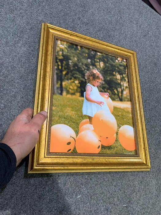 Gold Ornate 10x11 Picture Frame Vintage  10x11 Frame 10 x 11  10 x 11