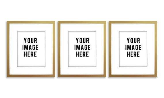14x18 Gold Picture Frame matted to 11x14 photo 14x18 frame - Modern Memory Design Picture frames - New Jersey Frame shop custom framing
