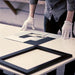 Gallery Wall 16x20 picture frame black wood matted to 11x14 picture black wood 14x18 frame