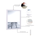29x9 White Picture Frame For 29 x 9 Poster, Art & Photo - Modern Memory Design Picture frames - New Jersey Frame shop custom framing