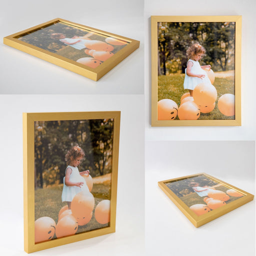 Modern Gold Contemporary 5x12 Picture Frame  5x12 Frame 5 x 12 Poster Frames 5 x 12