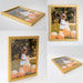 Modern  Gold Picture Frame Wood Glass Acrylic Wall Hanging Frames