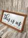 This is us farmhouse wood Signs rustic wood Signs wall decor