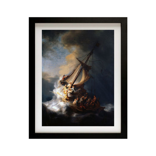 Rembrandt Christ In The Storm On The Sea Of Galilee Framed Art