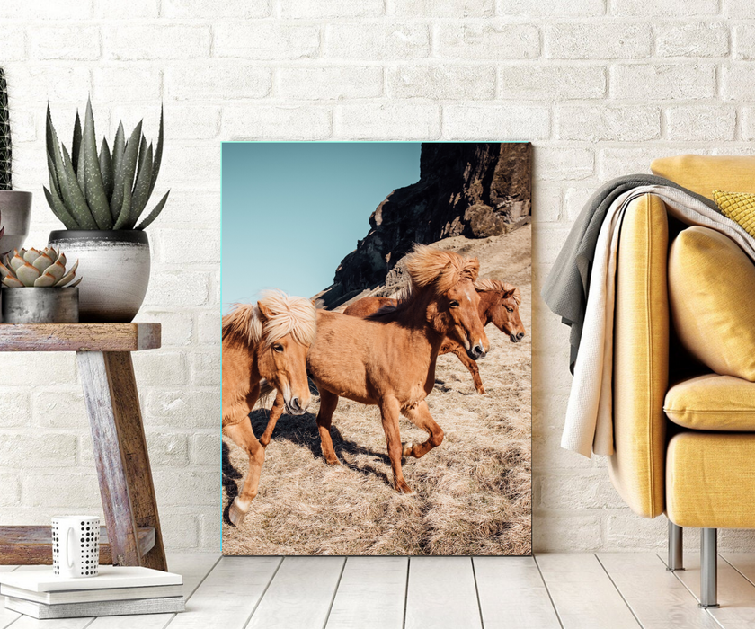 Running Horses Wall for Wall Décor Canvas