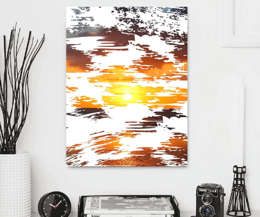 Abstract shape sunset Canvas Prints Wall Decor