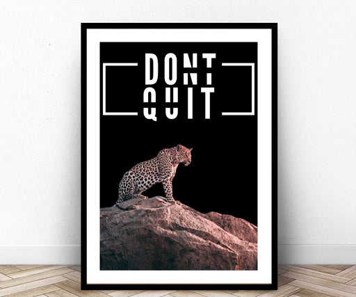 Motivational Inspirational Wall art Dont Quite Tiger frame Canvs Print
