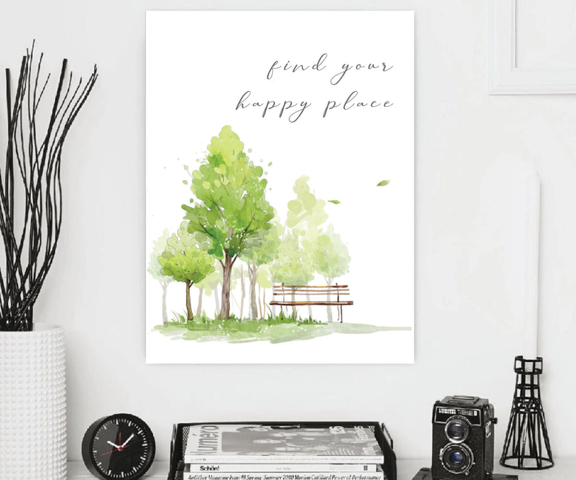Find Your Happy Place Framed art Canvas Prints Wall Art for wal