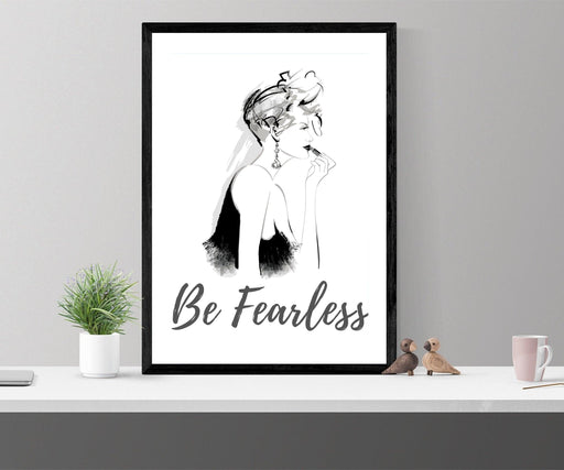 Be Fearless art fashion fearless girl feminist gift Girl Boss - Modern Memory Design Picture frames - New Jersey Frame shop custom framing