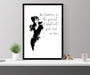 Be fearless in the pursuit Fearless girl statue fashion wall art gift for her feminist gift Girl Boss - Modern Memory Design Picture frames - New Jersey Frame shop custom framing