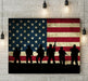 Patriotic Military USA Flag Wall Art Framed or Canvas Art Print | Modern Memory Design