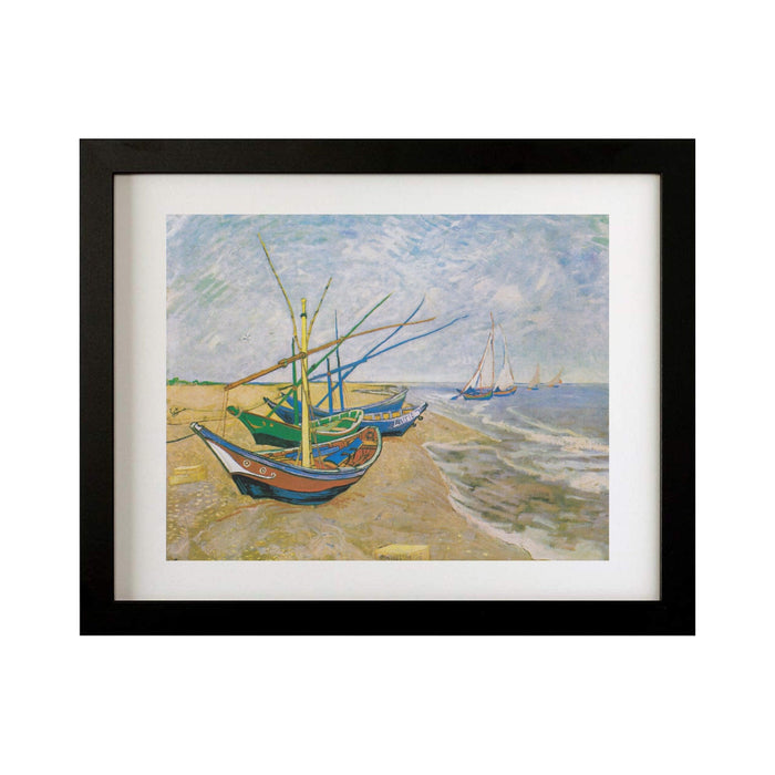 Boats at Saintes Maire by Vincent Van Gogh beach Boats Ships - Modern Memory Design Picture frames - New Jersey Frame shop custom framing
