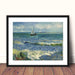 The Sea at Les Saintes Maries de la Mer by Vincent Van Gogh art